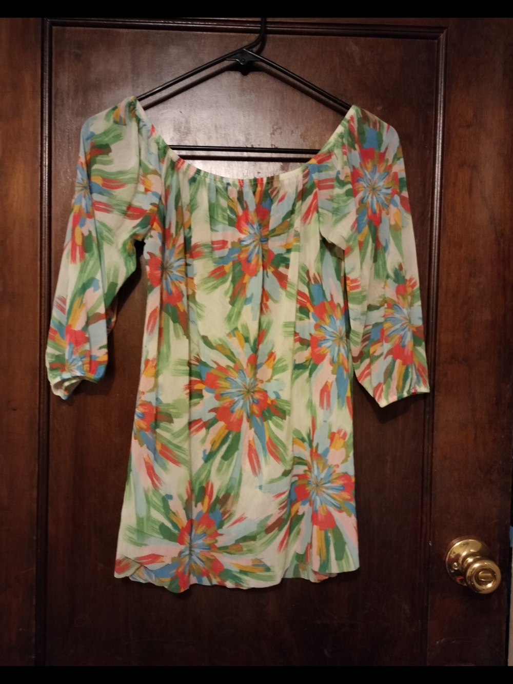 Sweet Pea by Stacy Frati Mesh Off-The-Shoulder Top